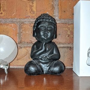 Buddha statue black zen home decor